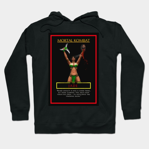 Mortal Kombat - MK Fighters - Jade - Poster - Sticker and More - 1806208 Hoodie by Semenov